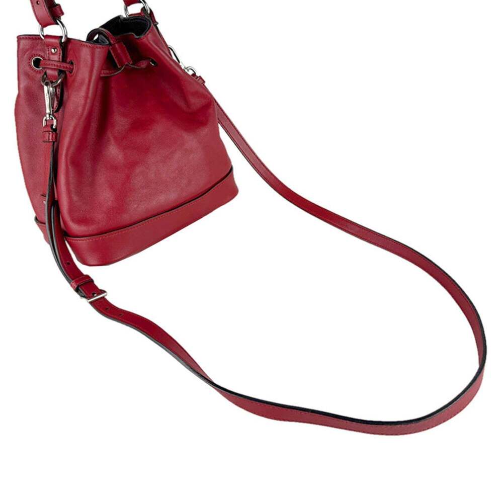 PRADA Red Leather Shoulder Bag - Picture 11 of 14
